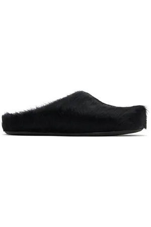 Marni Flâneurs à enfiler de style sabot Fussbett noirs