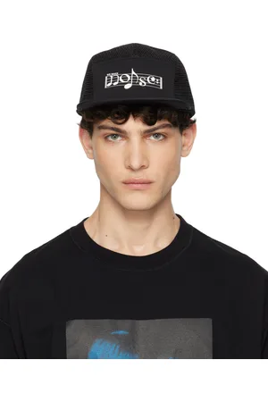 UNDERCOVER Casquette noire à visière plate