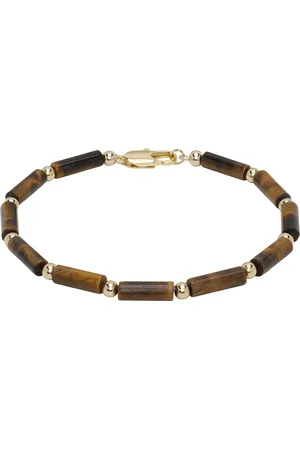 Eliou Bracelet Felix brun et doré exclusif à SSENSE