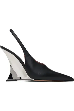 PARIS TEXAS Chaussures à talon compensé Nina noires à bride arrière