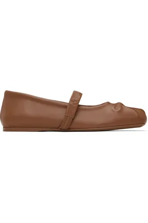 Marni Ballerines de style Charles IX brunes