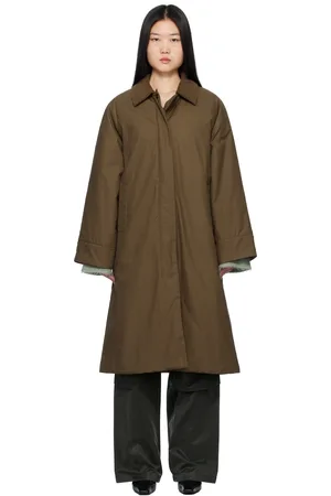 Holzweiler Manteau Debbie en popeline fine cirée