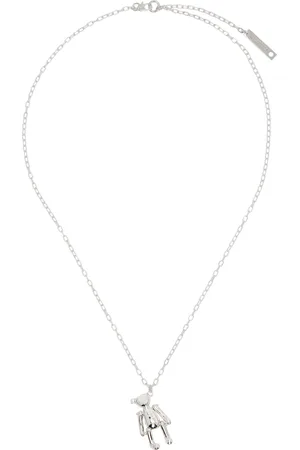 AMBUSH Collier argenté à pendentif d