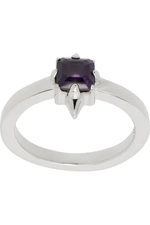 Stolen Girlfriends Club Mini bague de style punk Rose argentée