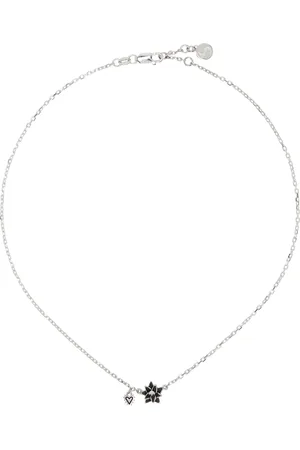 Stolen Girlfriends Club Collier argenté à mini pendentif Bloom