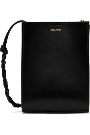 Jil Sander Petit sac noir à bandoulière nouée