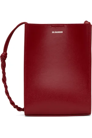 Jil Sander Petit sac rouge à bandoulière nouée