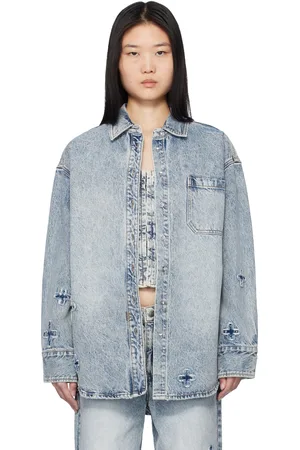KSUBI Chemise surdimensionnée bleue en Klassic Kraftwerk