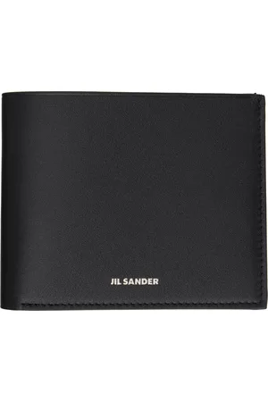 Jil Sander Portefeuille noir à poches plaquées