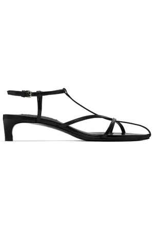 Jil Sander Sandales à petit talon noires