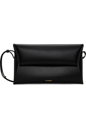 Jil Sander Petit sac noir à rabat
