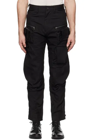 JULIUS Pantalon cargo utilitaire noir