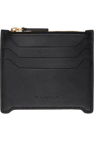 Marni Porte-carte noir en cuir - Trunkaroo