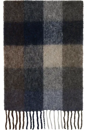 Holzweiler Écharpe Fresia bleu et brun