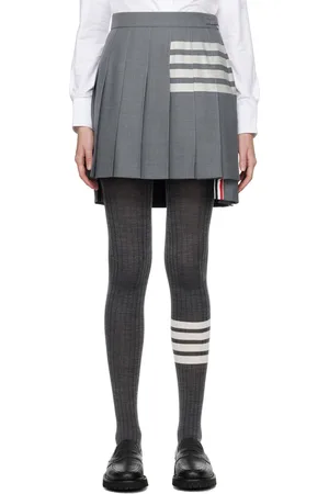 Thom Browne Minijupe grise à quatre rayures