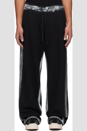 JUUN.J Pantalon de survêtement noir à ornements peints
