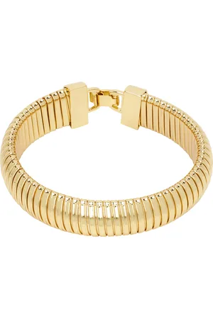 ANINE BING Bracelet-chainette serpentine de style bobine doré