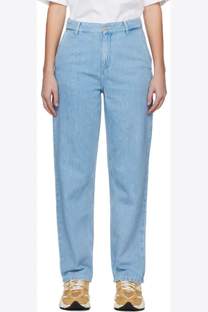 Carhartt Jean droit Pierce bleu