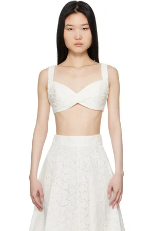 ZIMMERMANN Soutien-gorge léger Crush blanc en broderie anglaise