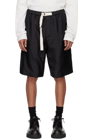 Jil Sander Short noir à cordon coulissant