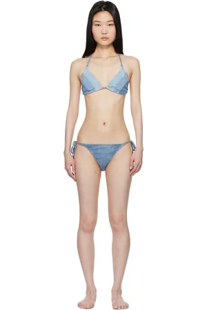 ZIMMERMANN Bikini Tallow bleu en denim