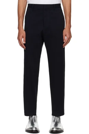 Jil Sander Pantalon fuselé bleu marine