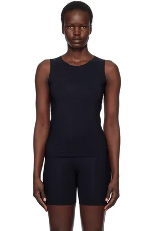 Jil Sander Débardeur noir en nylon