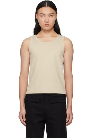 lesugiatelier Débardeur beige à découpes