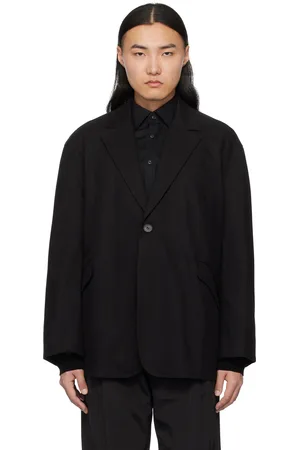 lesugiatelier Veston noir en sergé de coton