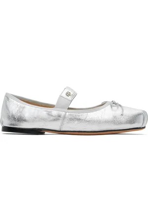 ANINE BING Ballerines Jolie argentées