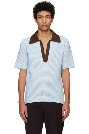 Jil Sander Polo bleu en coton