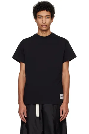 Jil Sander Ensemble de trois t-shirts noirs