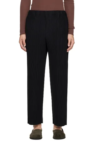 Issey Miyake Pantalon plissé Tailored 2 noir