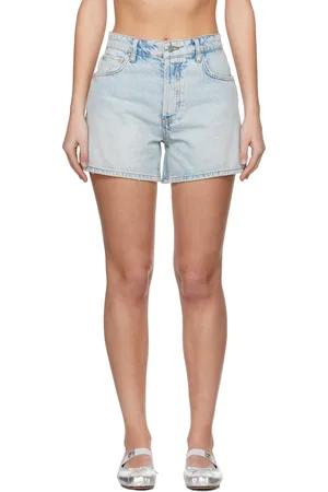 ANINE BING Short Dalton bleu en denim