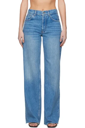 ANINE BING Jean Briley bleu
