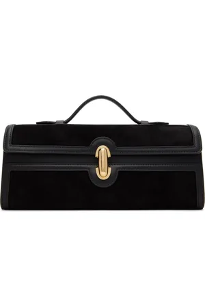 SAVETTE Sac étroit de style pochette noir à fermoir Symmetry