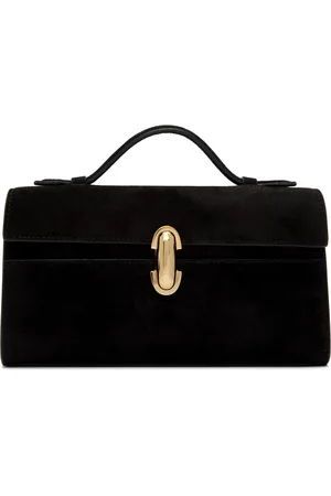 SAVETTE Sac de style pochette noir à fermoir Symmetry