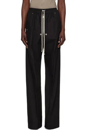 Rick Owens Pantalon de détente ample noir à glissière Bela - Hollywood