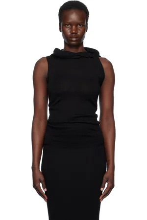 Rick Owens Débardeur noir à rayure - Hollywood