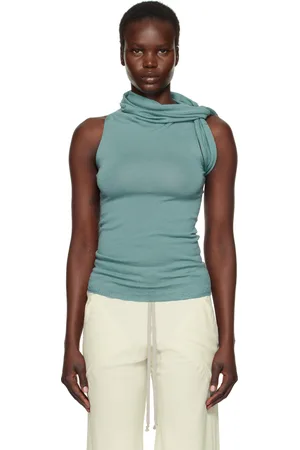 Rick Owens Débardeur bleu à rayure - Hollywood