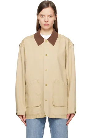 LE 17 SEPTEMBRE Blouson militaire à col en tricot côtelé