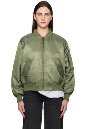 ANINE BING Blouson aviateur Leon vert
