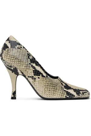 Khaite Chaussures à talon aiguille Eva 100 beige et noir