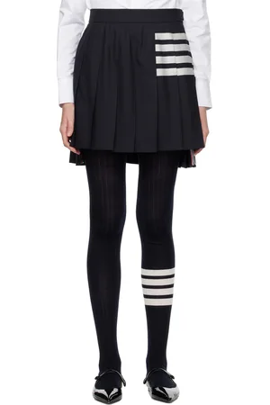 Thom Browne Minijupe bleu marine à quatre rayures