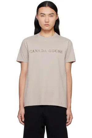 Canada Goose T-shirt Emersen brun à col ras du cou