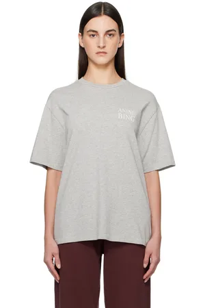 ANINE BING T-shirt Myers gris à logo NY