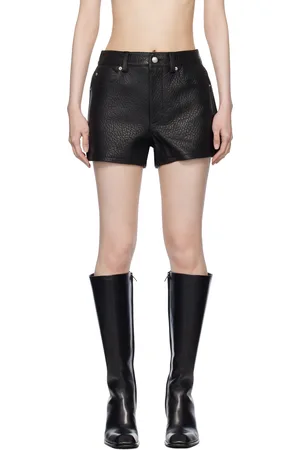 Alexander Wang Short noir en cuir d