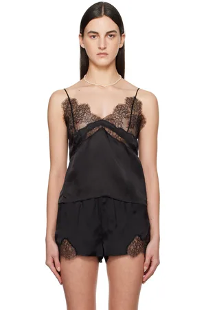 ANINE BING Camisole Dorothy noire