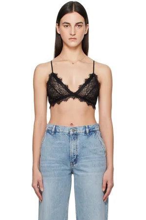 ANINE BING Soutien-gorge noir en dentelle