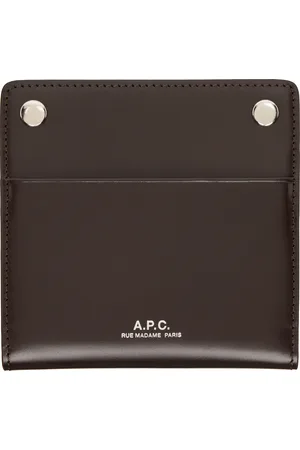 A.P.C. Porte-carte à deux volets André brun
